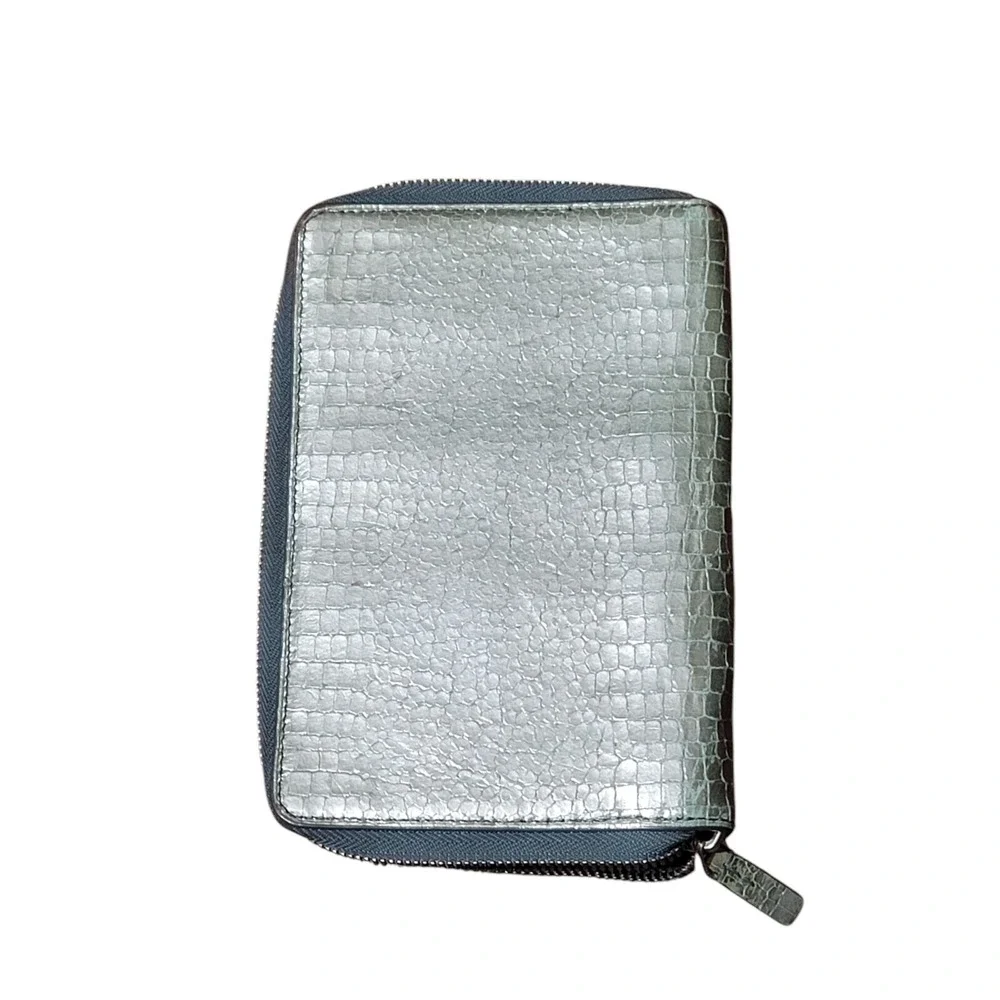 Tumi Womens‎ Wallet And Planner Green Vintage Crocodile Skin